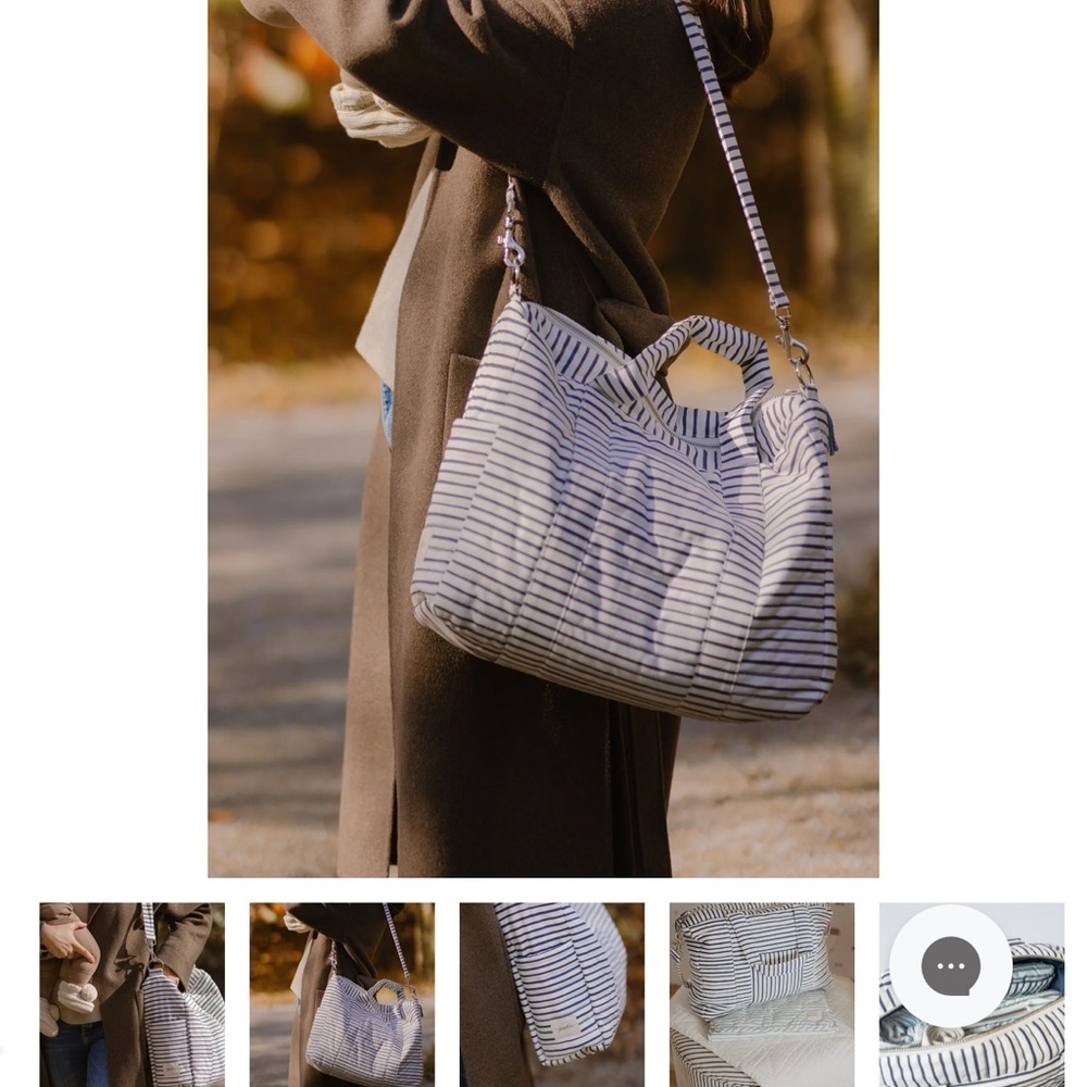 Striped Weekender Bag Pehr - Picture 3 of 6